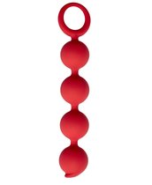 Бордовая анальная цепочка Appulse - 15 см, цвет бордовый - Le Frivole