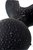 Чёрное эрекционное кольцо с анальной вибропробкой, цвет черный - Erotist
