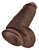 Фаллоимитатор реалистик утолщенный King Cock Chubby - Brown, цвет коричневый - Pipedream