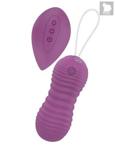 Фиолетовые вагинальные виброшарики Era с пультом ДУ, цвет фиолетовый - Lola Toys