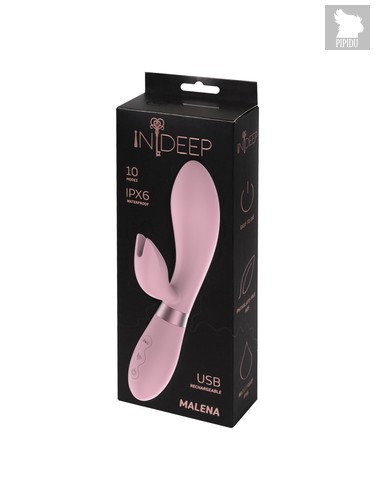Перезаряжаемый вибратор Indeep Malena Pink 7701-05indeep, цвет розовый - indeep