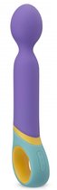 Фиолетовый вибромассажер Base Wand Vibrator - 24 см., цвет фиолетовый - edc collections