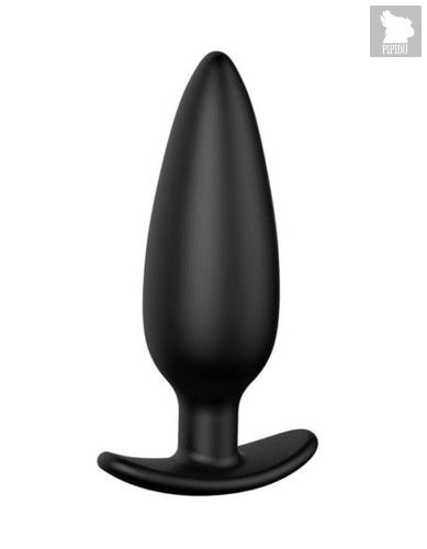 Черная анальная пробка №07 Self Penetrating Butt Plug - 12 см., цвет черный - Erozon