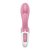 Розовый вибратор-кролик с расширением Air Pump Bunny 2 - 20,4 см., цвет розовый - Satisfyer