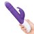 Фиолетовый пульсирующий вибромассажер G-Spot Thrusting Rabbit - 24 см., цвет фиолетовый - Rabbit Essentials