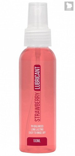 Лубрикант на водной основе с ароматом клубники Strawberry Lubricant - 100 мл. - Shots Media