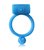 Синее силиконовое кольцо с вибрацией, цвет синий - Bioritm