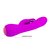 Вибромассажер PrettyLove Broderick с клитооральным стимулятором кролик, цвет фиолетовый - Baile