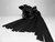 Плеть Чёрная Роза Лаковая с Замшевыми Хвостами 40 см. 54070ars, цвет черный - БДСМ арсенал