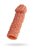Реалистичная насадка на пенис с бугорками - 16,5 см., цвет телесный - Kokos