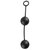Анальные шарики из силикона Elite Vibro Balls, цвет черный - Pipedream