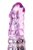 Фиолетовый хай-тек вибратор High-Tech fantasy с бусинами и отростком - 27,2 см, цвет фиолетовый - Toyfa