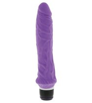 Фиолетовый вибратор-реалистик PURRFECT SILICONE CLASSIC 8.5INCH - 21,5 см, цвет фиолетовый - Dream toys