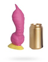 Розовый фаллоимитатор Крок Medium - 24,5 см, цвет желтый/розовый - Erasexa