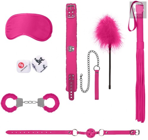 Розовый игровой набор Introductory Bondage Kit №6, цвет розовый - Shots Media