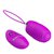 Лиловое ребристое виброяичко с пультом ДУ Jessica, цвет фиолетовый - Baile