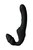 Черный безремневой страпон с вибрацией, цвет черный - Toyfa