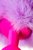 Розовая анальная втулка Sweet bunny с сиреневым пушистым хвостиком, цвет сиреневый - Toyfa
