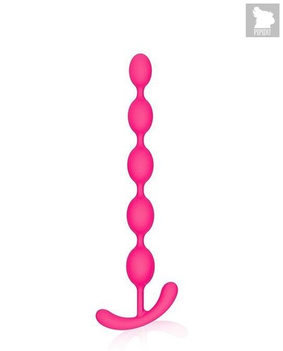 Ярко-розовая анальная цепочка Cosmo - 22,3 см., цвет розовый - Bioritm