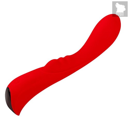 Красный вибромассажер 6" Silicone G-Spot Fun - 19,1 см., цвет красный - Eroplant