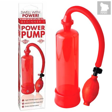 Помпа Beginner's Power Pump, цвет красный - Pipedream
