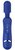 Синий универсальный массажер Silicone Massage Wand - 20 см., цвет синий - Shots Media