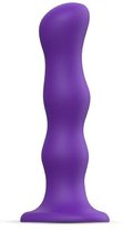 Фиолетовая насадка Strap-On-Me Dildo Geisha Balls size XL, цвет фиолетовый - Strap-on-me