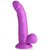 Фиолетовый фаллоимитатор на присоске 7.5" Dildo with Balls - 21,5 см., цвет фиолетовый - XR Brands