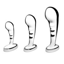 Набор из 3 стальных стимуляторов простаты Stainless Steel P-spot Training Set - B-vibe