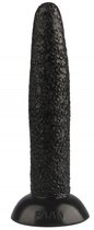 Черный гладкий анальный стимулятор - 23 см., цвет черный - МиФ