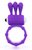 Фиолетовое эрекционное кольцо c вибропулей и усиками, цвет фиолетовый - Brazzers