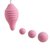 Набор для интимных тренировок Pelvix Concept: контейнер и 3 шарика, цвет розовый - Adrien Lastic