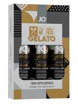 Подарочный набор вкусовых лубрикантов Tri-Me Triple Pack Gelato - System JO