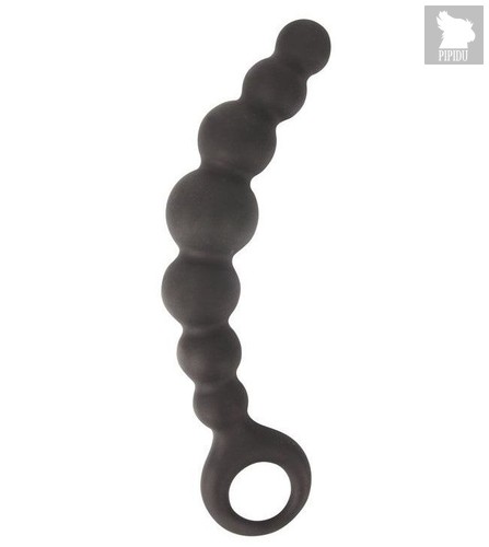 Чёрная анальная цепочка Sex Expert - 15 см., цвет черный - Bioritm