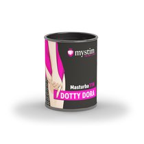 Компактный универсальный минимастурбатор Mystim MasturbaTIN Dotty Dora - Dots, цвет белый - Mystim