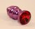 Фиолетовая фигурная пробка с красным кристаллом - 7,3 см, цвет фиолетовый - 4sexdreaM