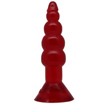 Анальная ёлочка - 17 см, цвет красный - Eroticon