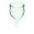Набор зеленых менструальных чаш Feel secure Menstrual Cup, цвет зеленый - Satisfyer