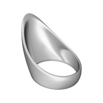Серебристое эрекционное кольцо № 4, цвет серебряный - МиФ