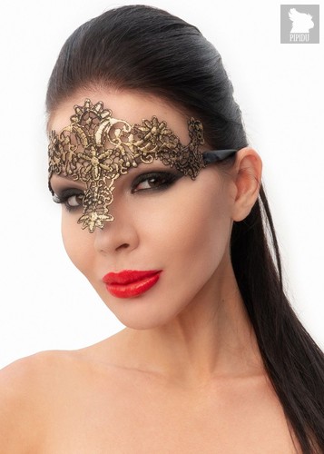 Стильная золотистая женская карнавальная маска, цвет золотой - МиФ