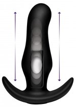 Черная анальная вибропробка Kinetic Thumping 7X Prostate Anal Plug - 13,3 см., цвет черный - XR Brands
