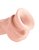 Телесный фаллоимитатор на присоске 8" Triple Density Fat Cock with Balls - 24,1 см., цвет телесный - Pipedream