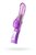 Фиолетовый вибратор High-Tech fantasy с бабочкой для клитора - 22,4 см, цвет фиолетовый - Toyfa