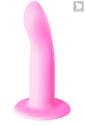 Розовый нереалистичный дилдо Emotional - 13 см., цвет розовый - Lola Toys