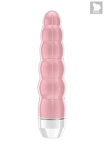 Розовый фигурный вибратор Lauryn - 15 см., цвет розовый - Shots Media
