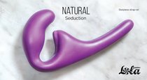 Безремневой анальный страпон Natural Seduction Purple 5010-03lola, цвет фиолетовый - Lola Toys