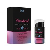 Жидкий вибратор Vibration Cotton Candy с ароматом сахарной ваты - 15 мл. - INTT