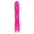 Розовый вибратор Pimple с клиторальным отростком - 23 см., цвет розовый - RestArt