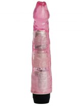 Розовый вибратор-реалистик - 22,5 см, цвет розовый - 4sexdreaM