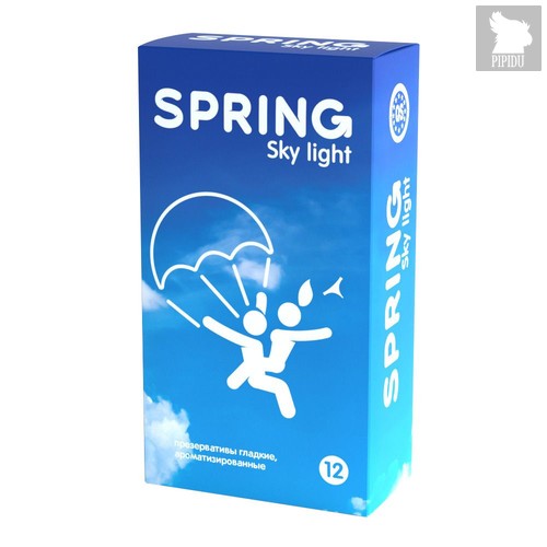 Ультратонкие презервативы SPRING SKY LIGHT - 12 шт. - Spring